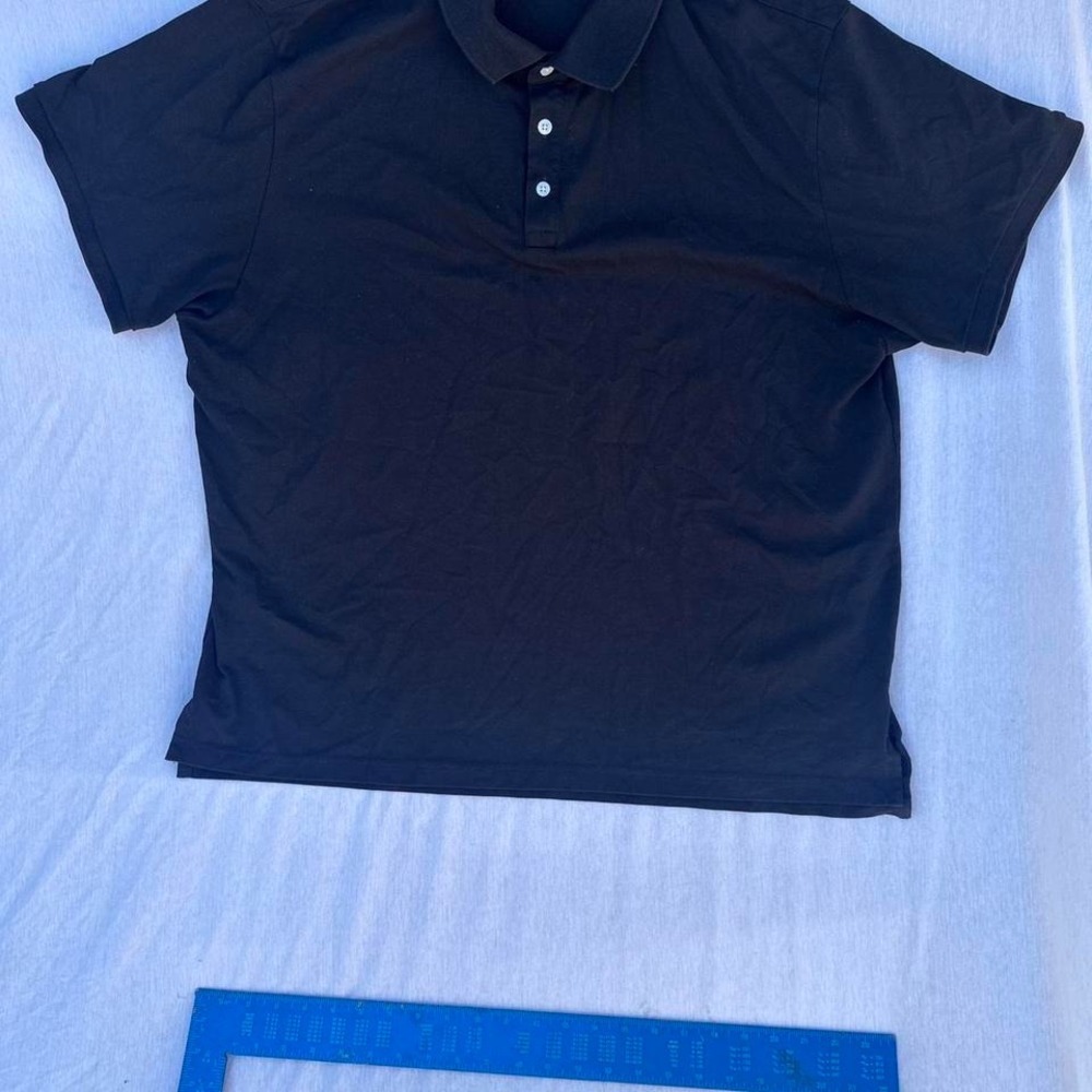 Bonobos Shirt Men‎ Black Size XXL Casual Standard Fit 1/4 Button-Up Cotton Polo